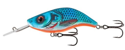 [QSS027] Sparky Shad 4cm Floating BLUE HOLOGRAPHIC SHAD