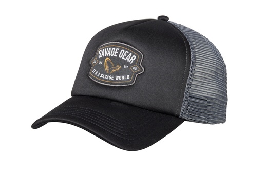 [1642623] SG Badge Trucker Cap Black