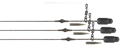 [CRT001] Edges Naturals Heli-Clip Rigs 30lb Submerge 3pcs 