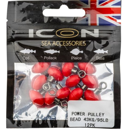 [P0014] ICON Power Pulley Bead 43kg/95lb 12 pack