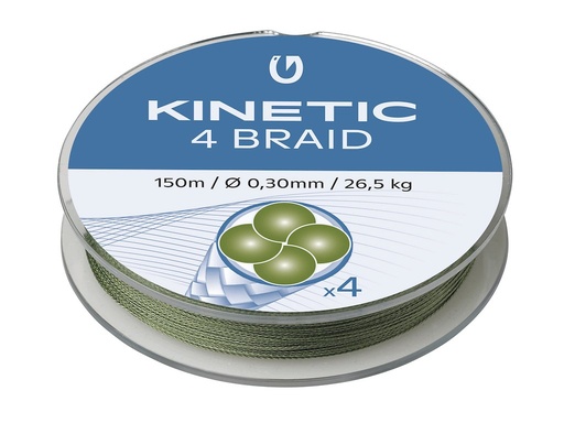 KINETIC 4 BRAID 150M DUSTY GREEN
