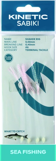 [F108-200-015] KINETIC SABIKI SHAKER #6 PINK FLASHHAIR