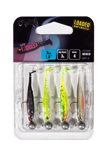 [NMC060] Fox Rage Ultra UV Micro Tiddler Fast Mixed Colour Loaded Lure Pack
