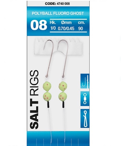 10 SALT RIG BLADE PEARL GHOST #1/0
