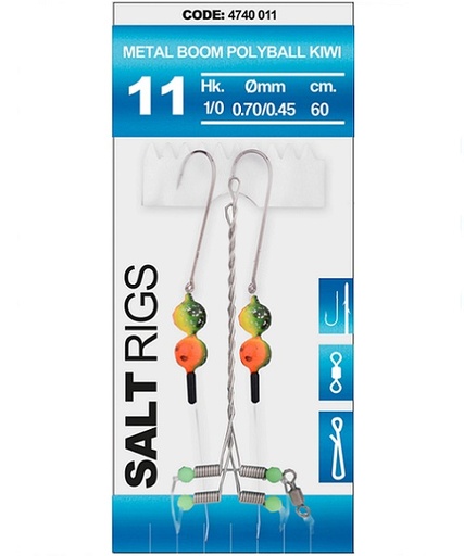 11 SALT RIG METAL BOOM POLYBALL KIWI#1/0