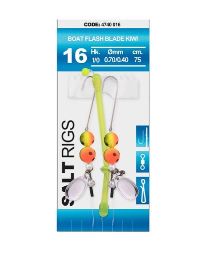 16 SALT RIG BOAT FLASH BLADE KIWI #1/0