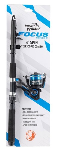 [JW190110] Focus 6ft Tele Spin Combo and 2000 Reel w Line