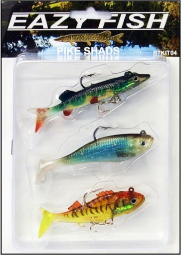 [R7KIT04] EAZY FISH PIKE SHAD LURE PACK